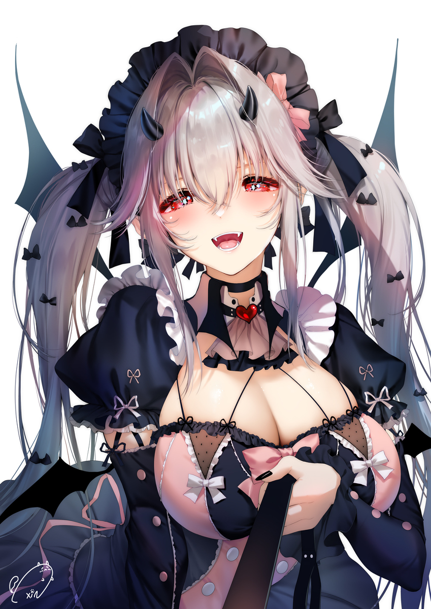 This is a pixiv picture whose title is 「ひとくち、ちょうだい❤️」.