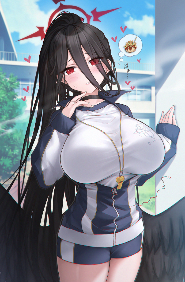 This is a pixiv picture whose title is 我慢出来なくなっちゃいそうなハスミちゃ….