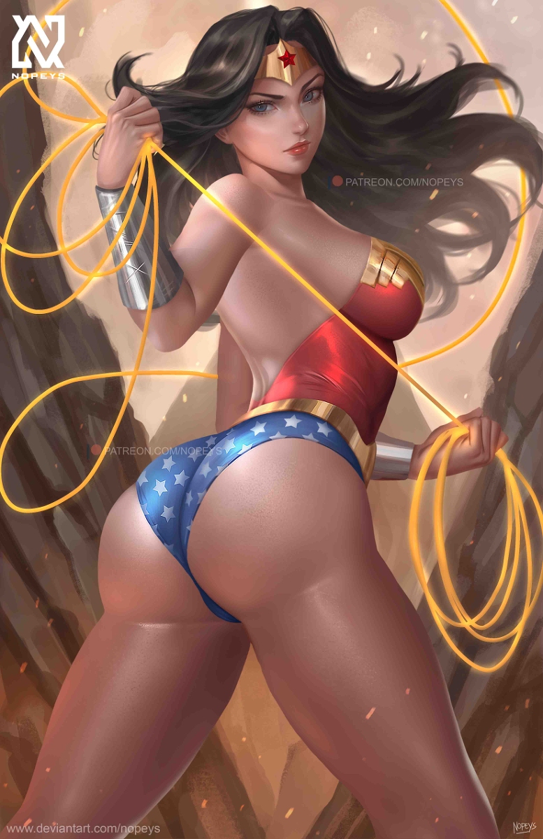 This is a pixiv picture whose title is Wonder Woman.