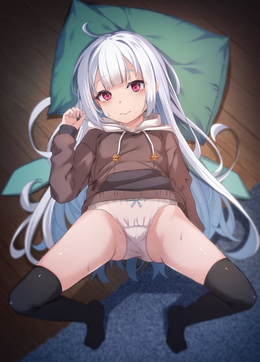 This is a pixiv picture whose title is 下半身ブリッジアナちゃん.