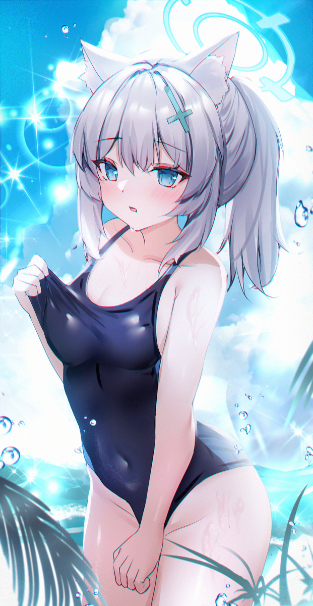 This is a pixiv picture whose title is 64日目、シロコ.