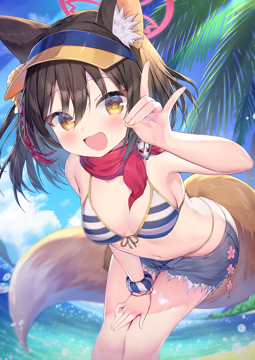 This is a pixiv picture whose title is 水着イズナ.