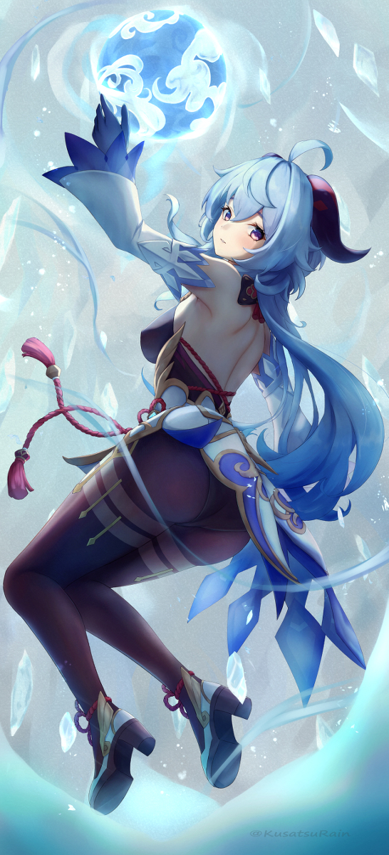 This is a pixiv picture whose title is 甘雨.