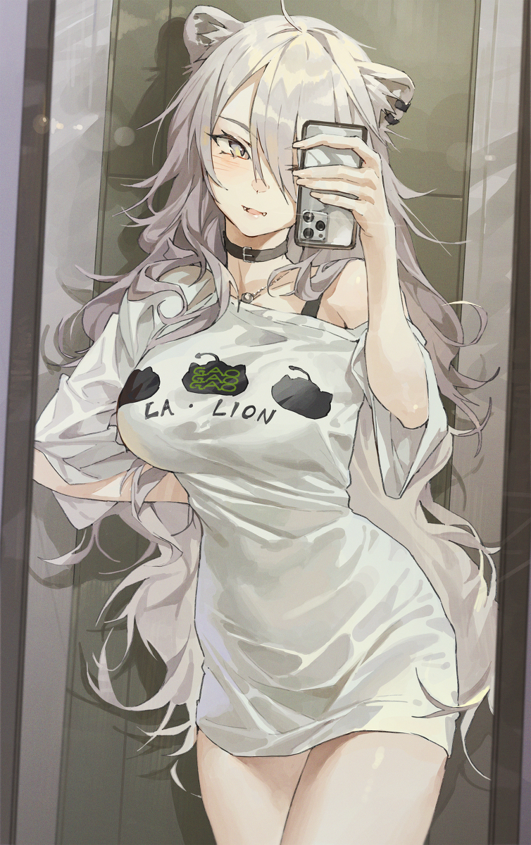 This is a pixiv picture whose title is 獅白ぼたん.