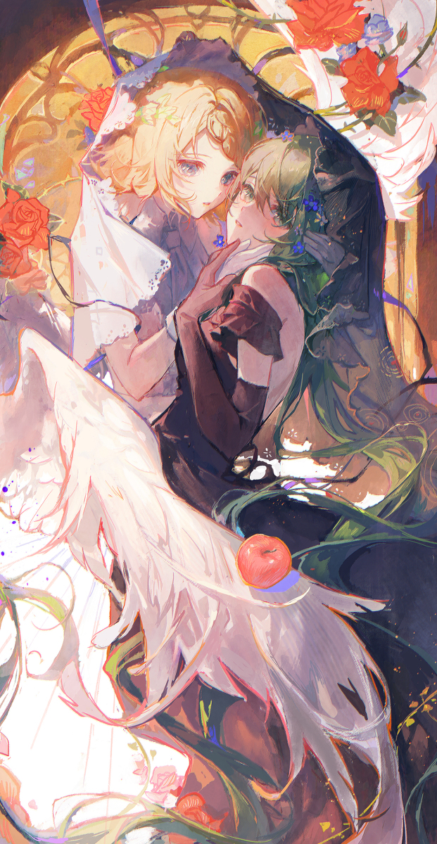 This is a pixiv picture whose title is 秘蜜~黒の誓い~.