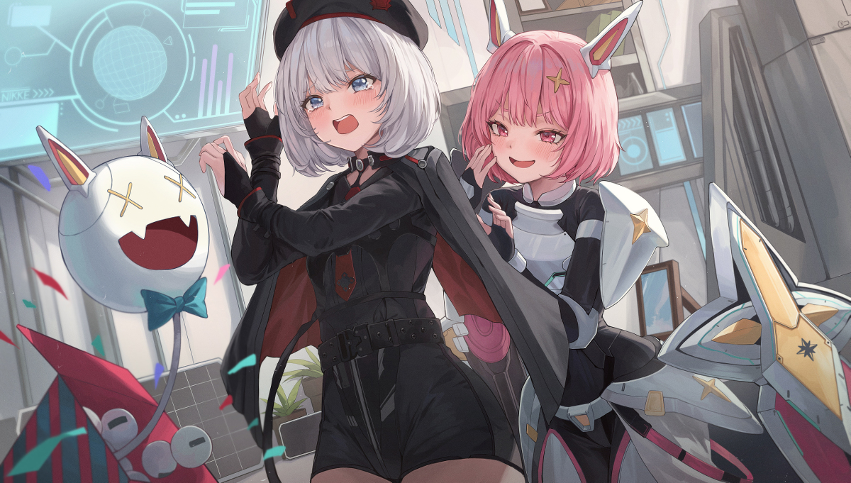 This is a pixiv picture whose title is 勝利の女神:NIKKE おめでとうございます..