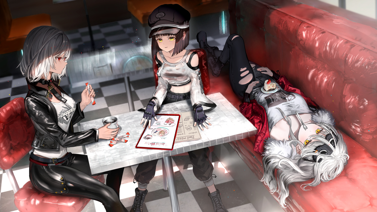 This is a pixiv picture whose title is エンカウンター前の休憩.