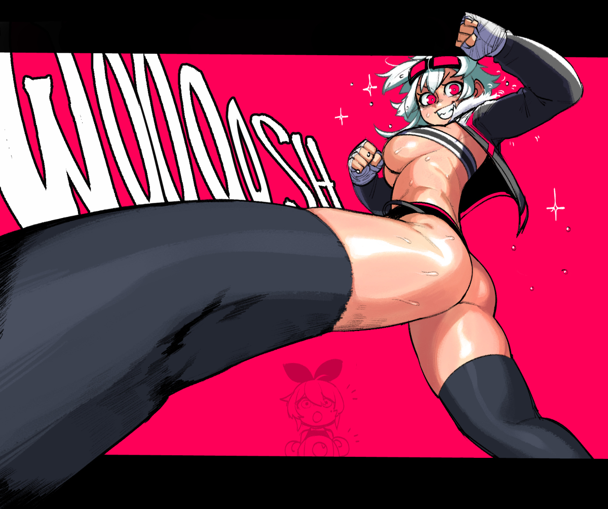 This is a pixiv picture whose title is Niwa Kick!.