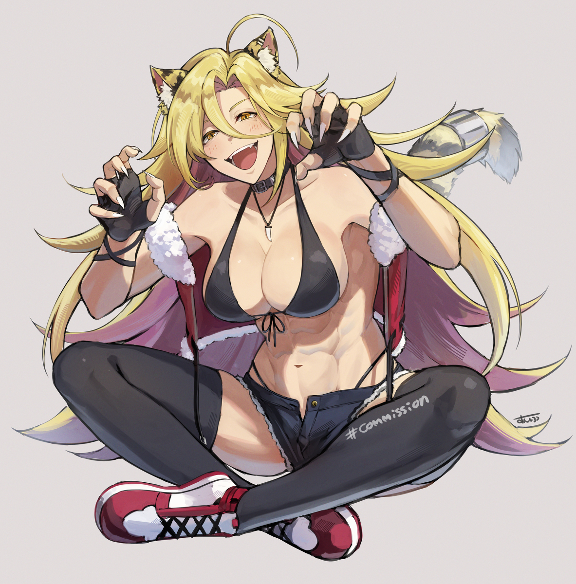 This is a pixiv picture whose title is commission.