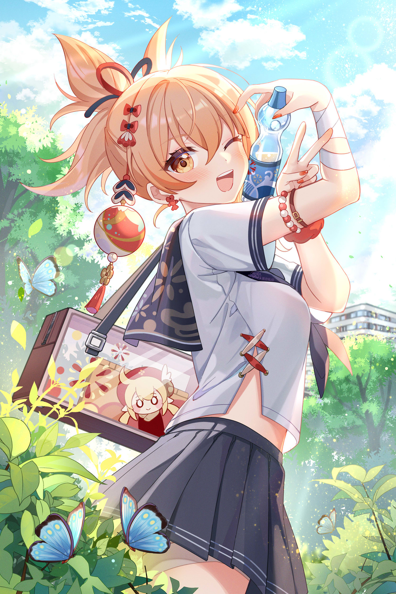 This is a pixiv picture whose title is ★运动系JK的夏日汽水.