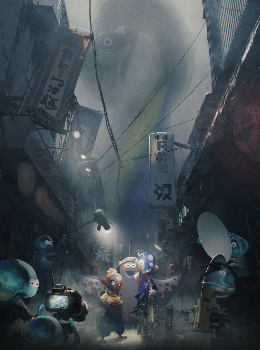 This is a pixiv picture whose title is 特集！路地裏悪童三人衆！！.