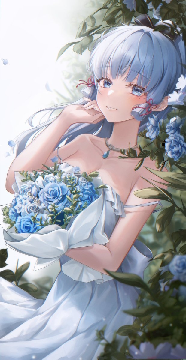 This is a pixiv picture whose title is 神里綾華.