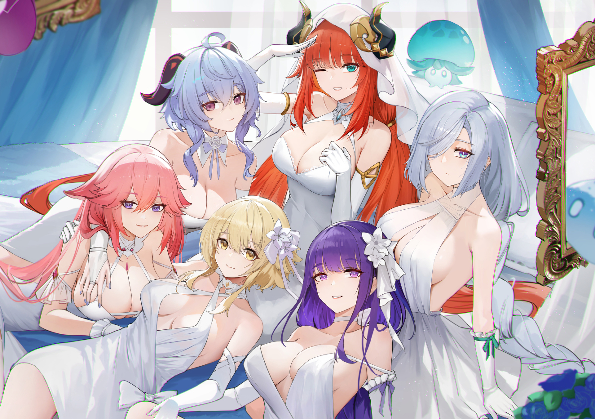 This is a pixiv picture whose title is 原神wife.