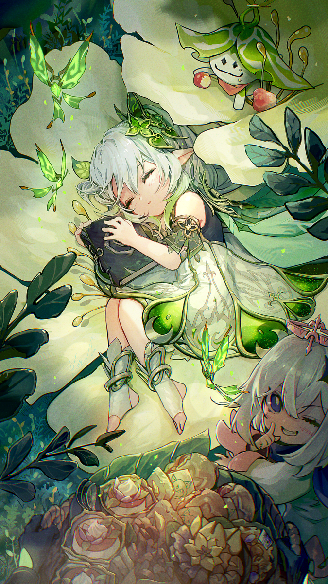 This is a pixiv picture whose title is 夢を見ていた.