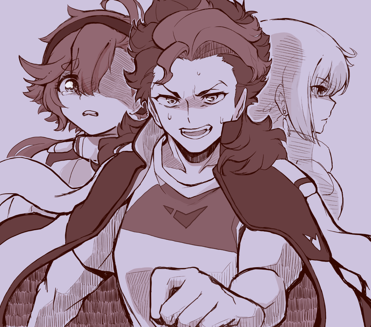 This is a pixiv picture whose title is 5話最高でした.