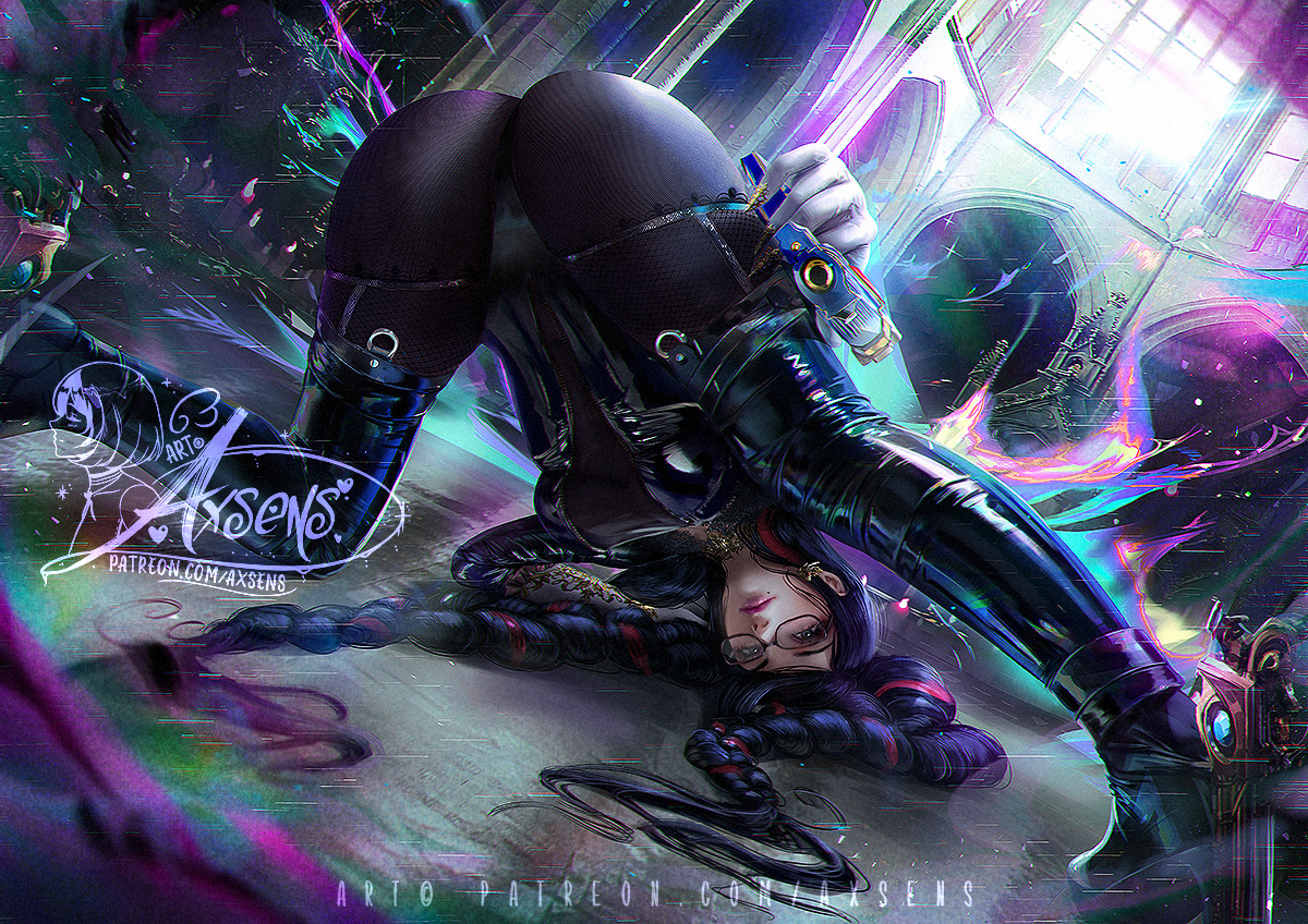 This is a pixiv picture whose title is ベヨネッタ / Bayonetta.