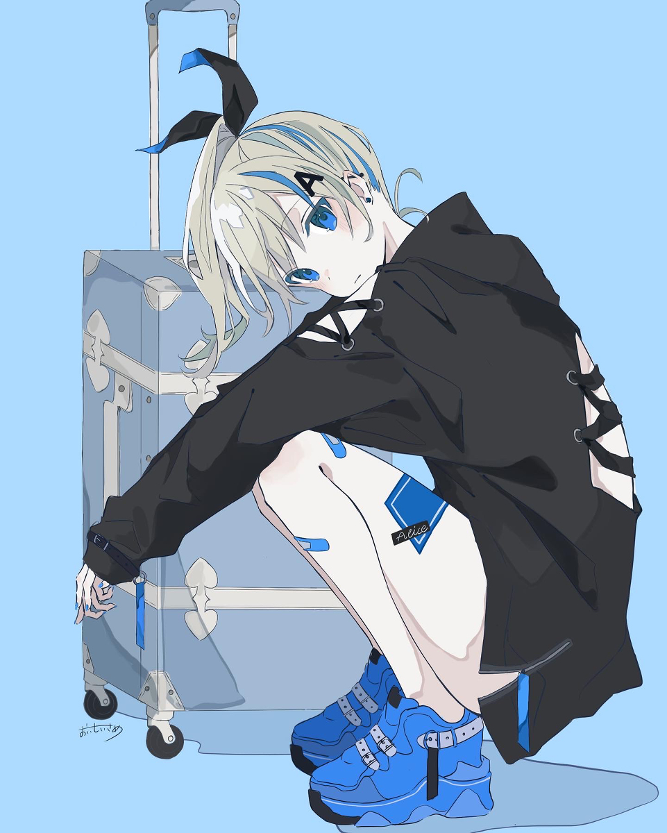 This is a pixiv picture whose title is 家出アリス.