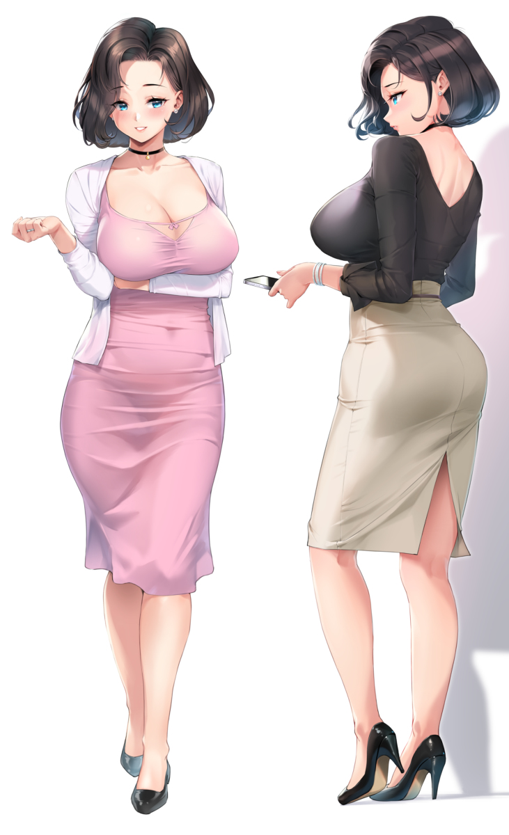 This is a pixiv picture whose title is 販売員さんスタンディング.
