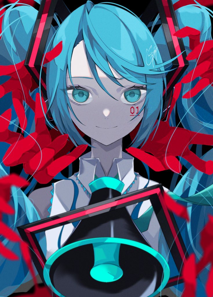This is a pixiv picture whose title is ミクさん？.