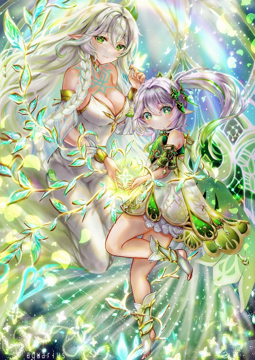 This is a pixiv picture whose title is 草神.