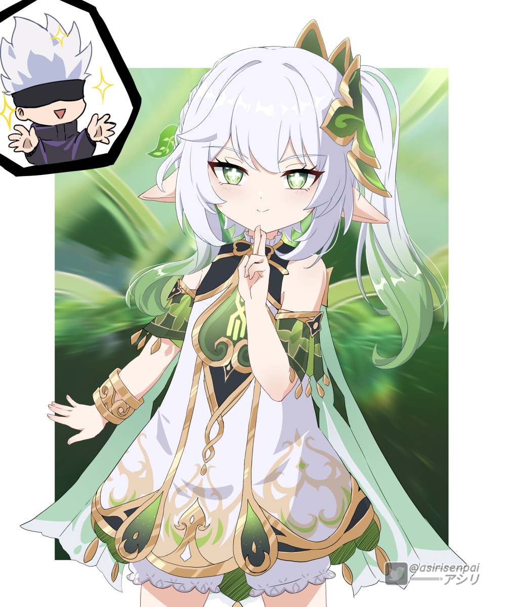 This is a pixiv picture whose title is Nahida Domain Expansion 🤞.