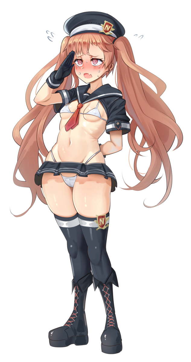 This is a pixiv picture whose title is 세일러 비키니 미란다.