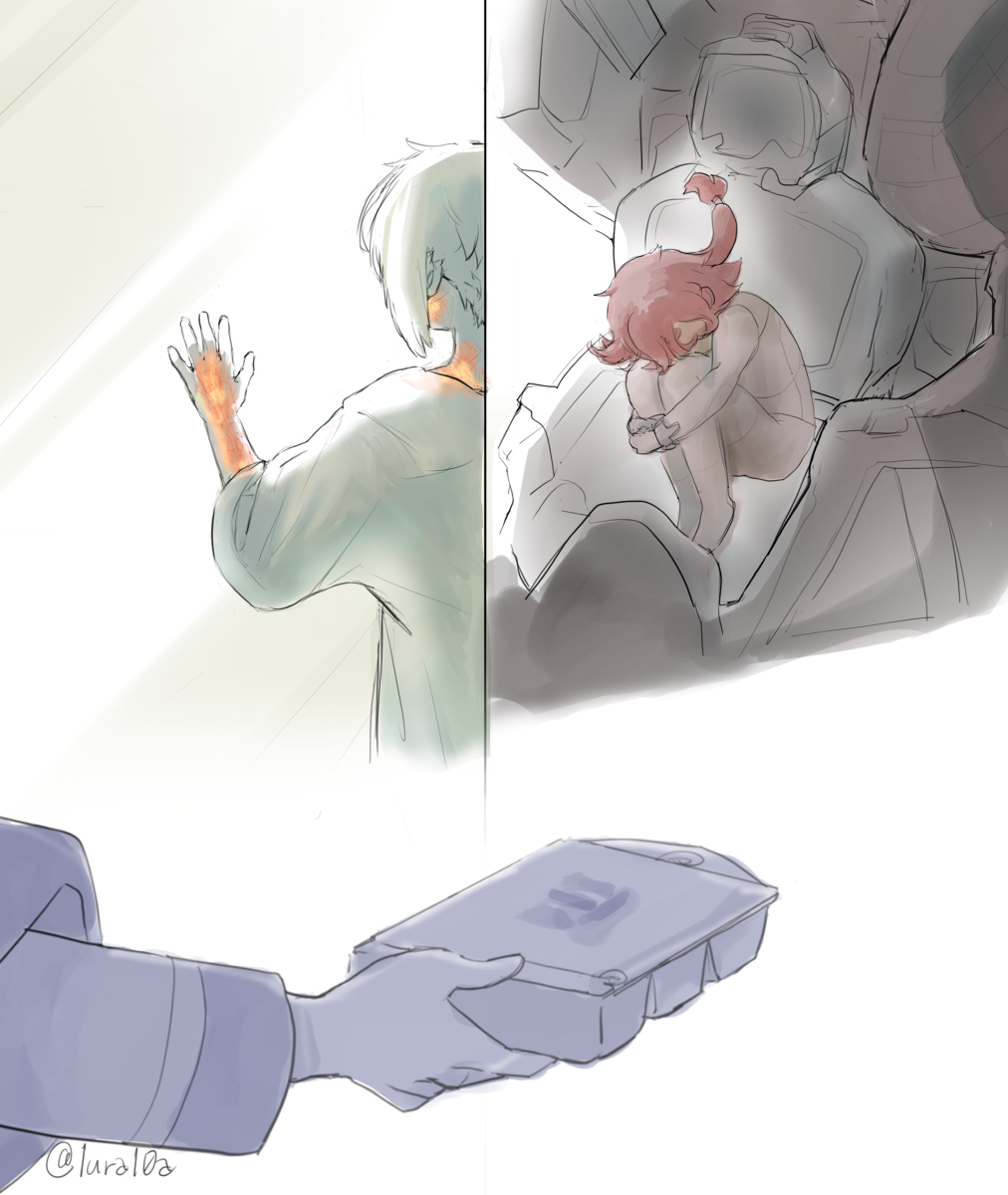 This is a pixiv picture whose title is 孤独な子どもたち。そして….