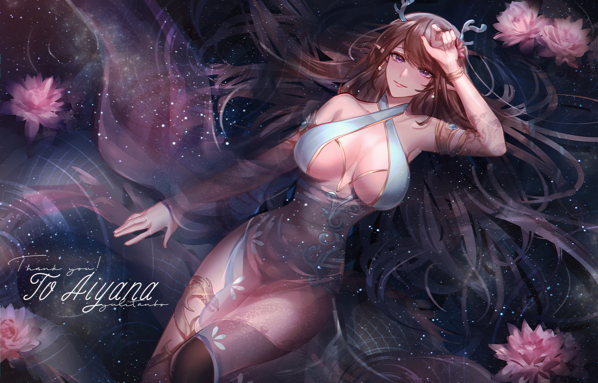 This is a pixiv picture whose title is 睡蓮.