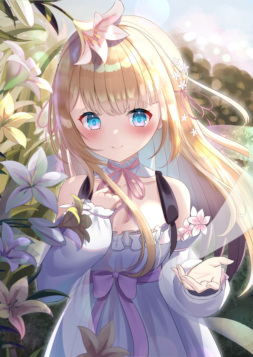 This is a pixiv picture whose title is 花の妖精.