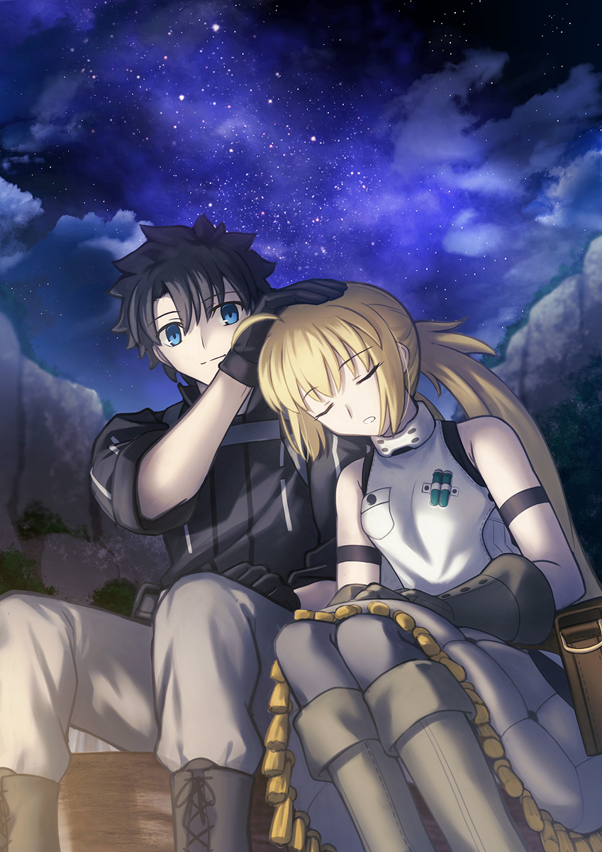 This is a pixiv picture whose title is 【リクエスト】汎人類史の星空.