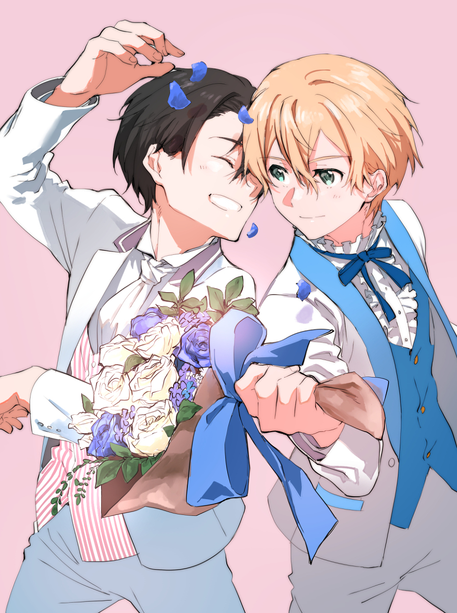 This is a pixiv picture whose title is 二人一緒がいいですねっていうツイッター絵ログ.