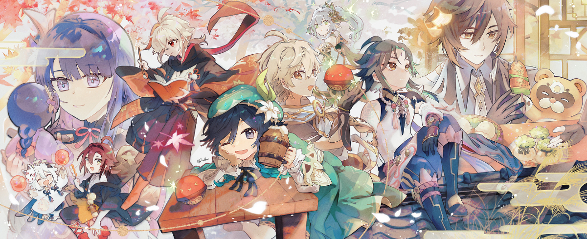 This is a pixiv picture whose title is 祝福の秋に乾杯！.