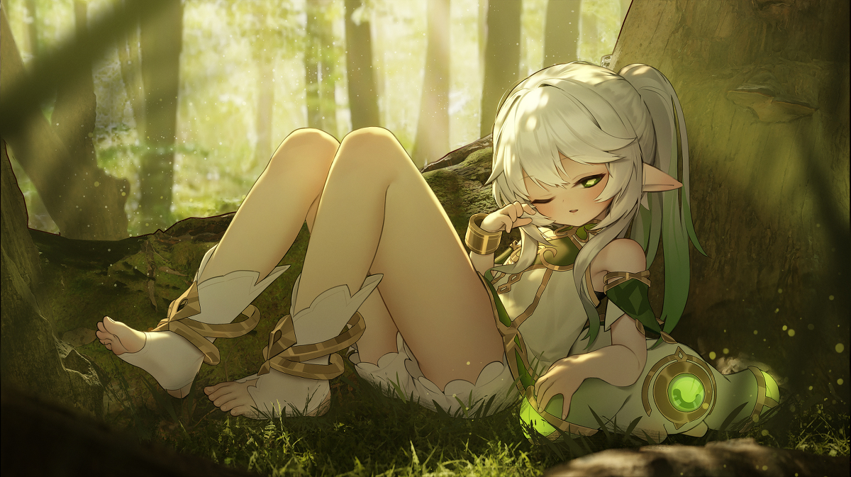 This is a pixiv picture whose title is Nahida.