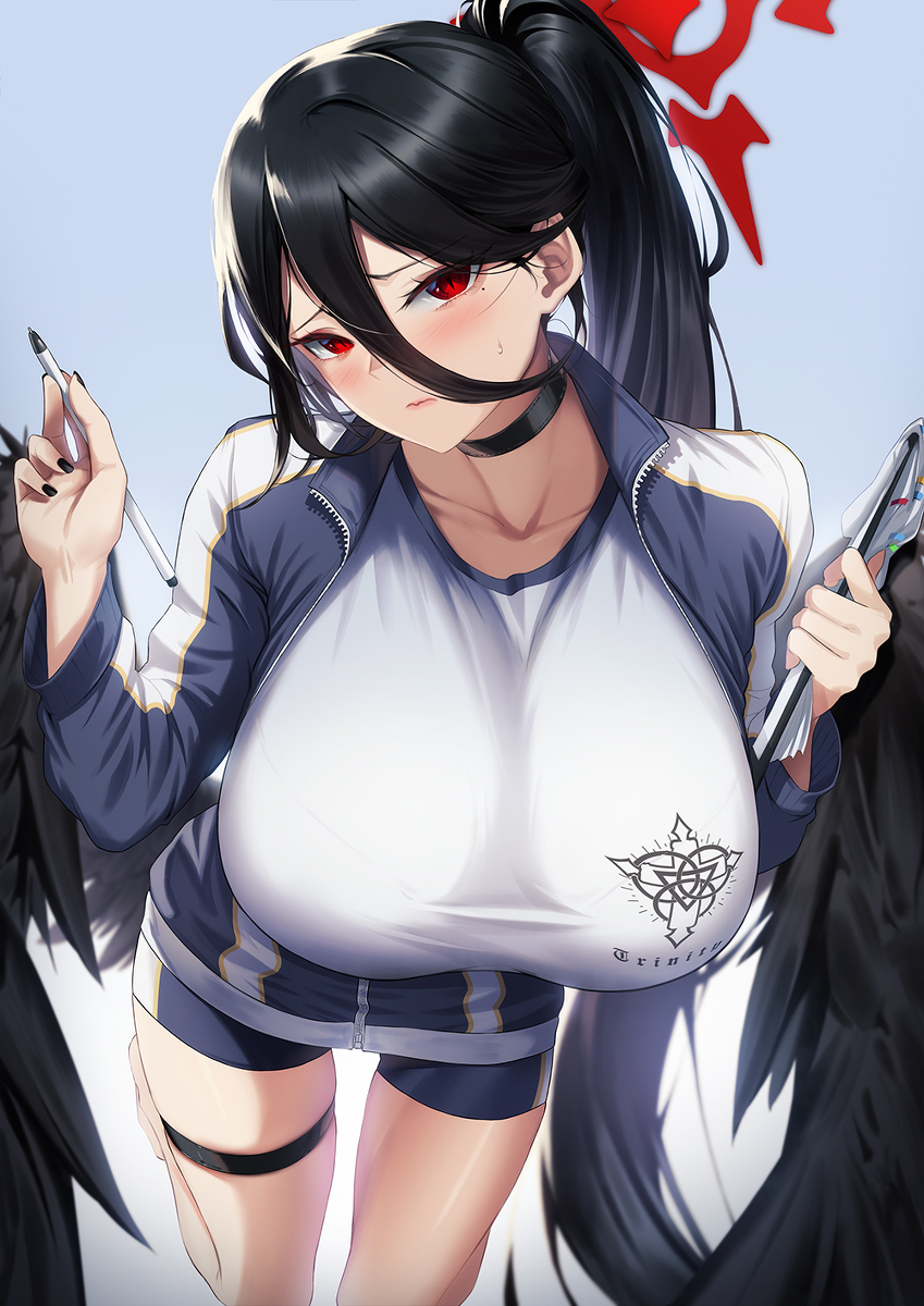 This is a pixiv picture whose title is Blue Archive - Hasumi Hanekawa.