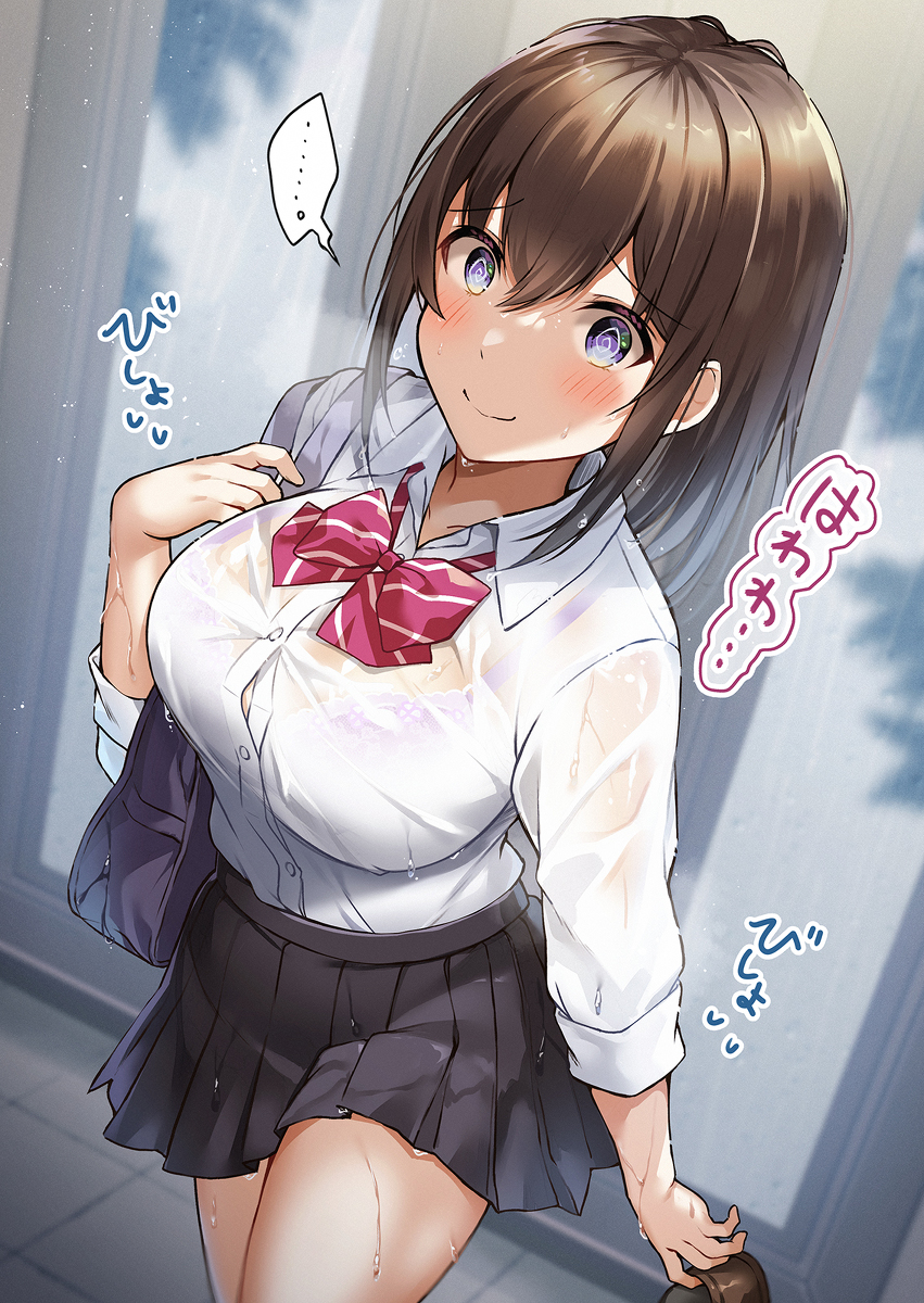 This is a pixiv picture whose title is はわわ予報、的中.
