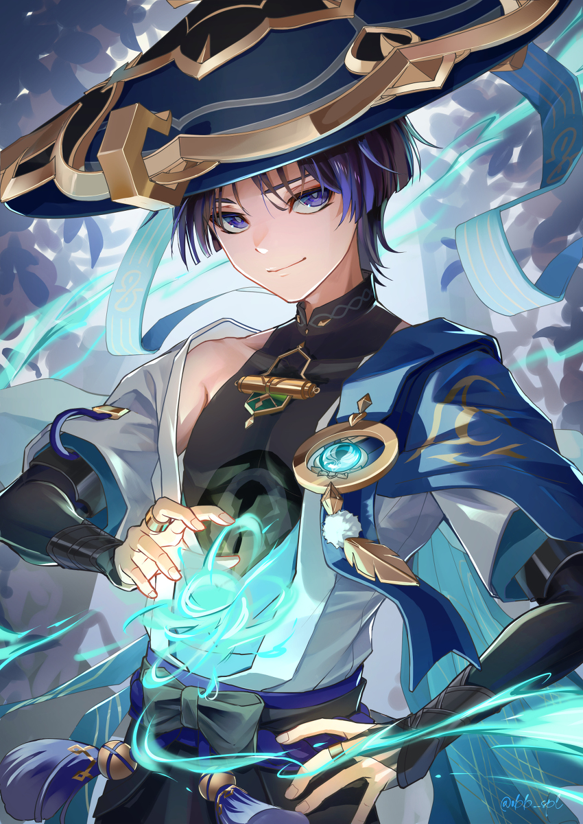 This is a pixiv picture whose title is スカラマシュ（放浪者）rkgk.