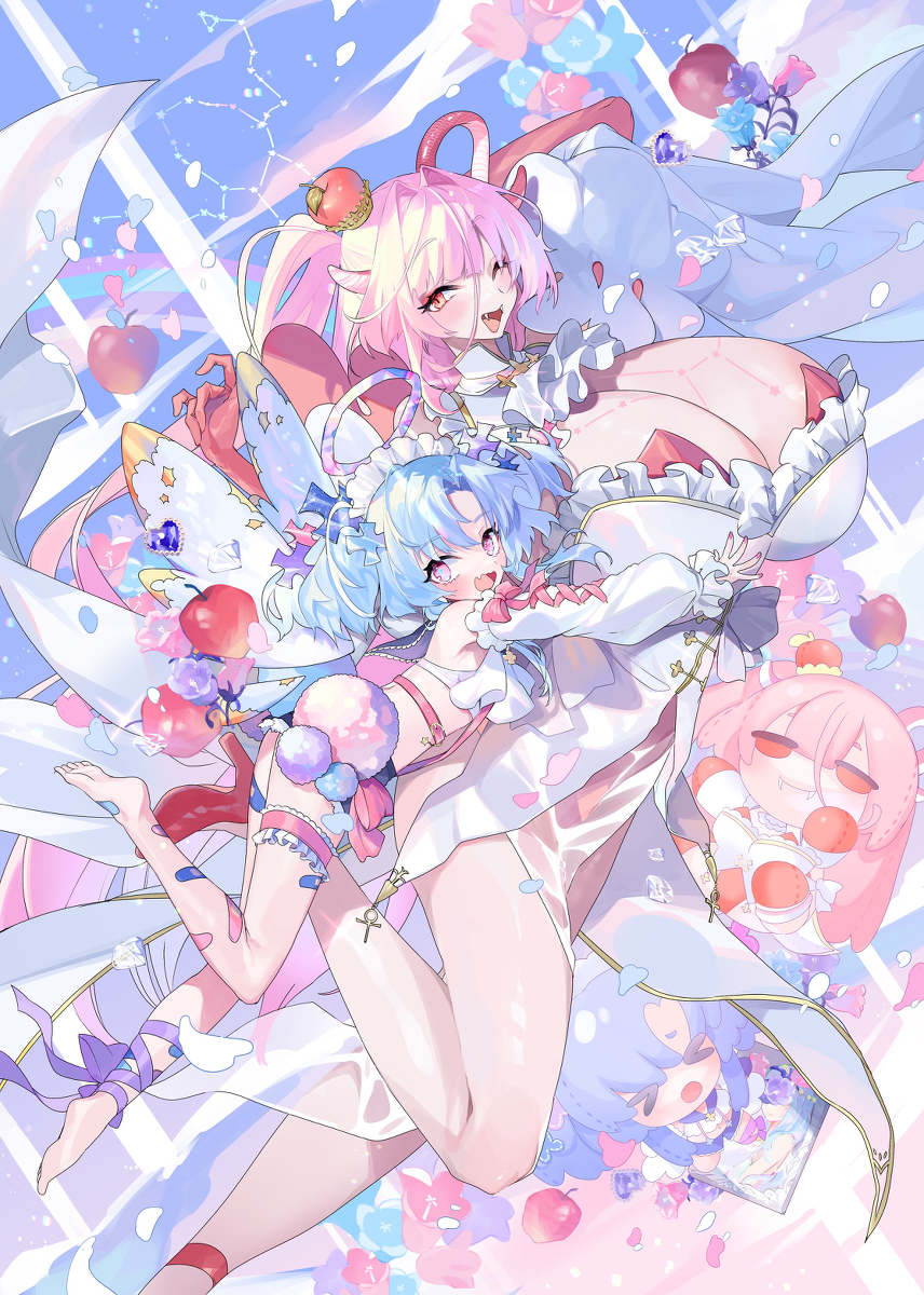 This is a pixiv picture whose title is かんぱにゅら.
