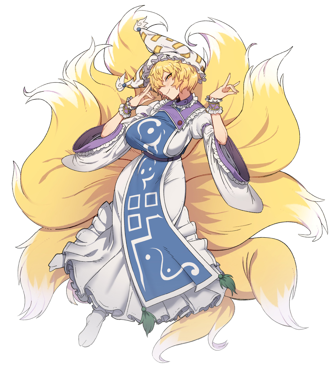 This is a pixiv picture whose title is 八雲藍.