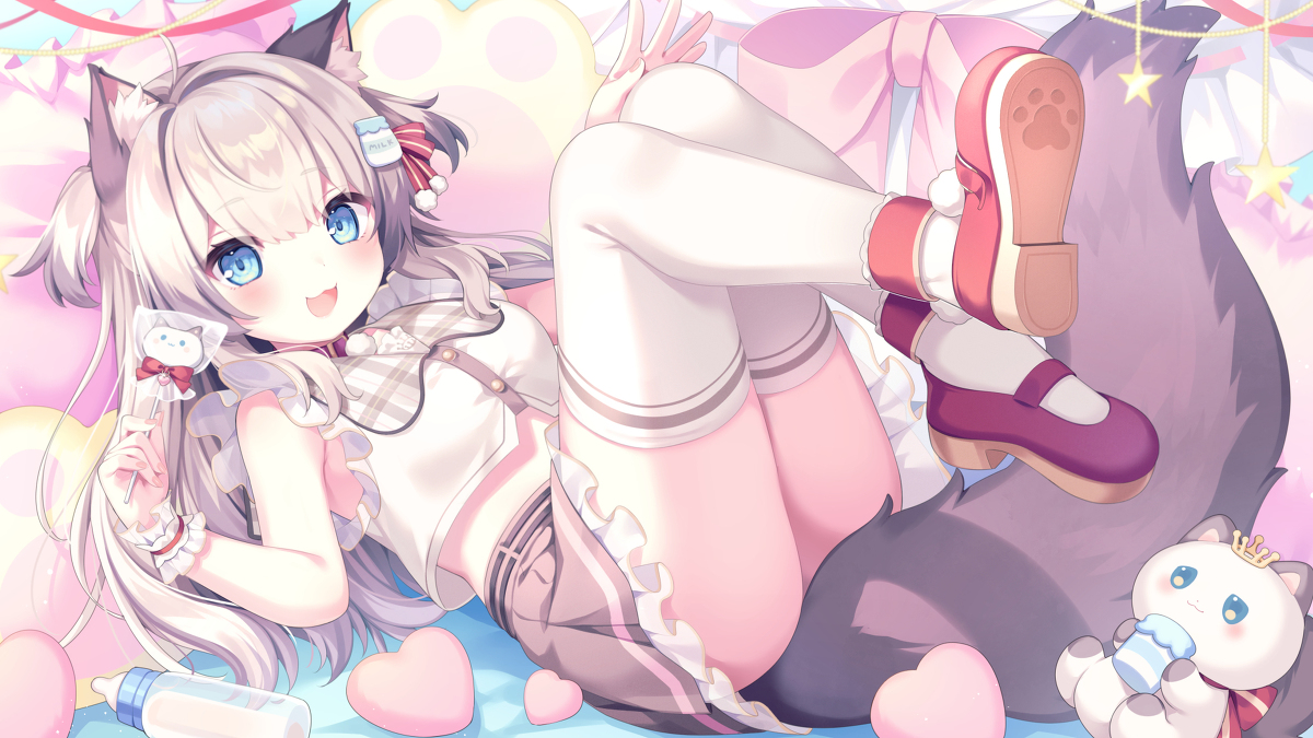 This is a pixiv picture whose title is 🐈.