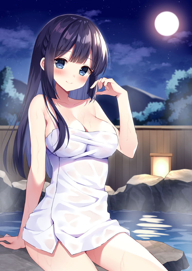 This is a pixiv picture whose title is ♨.