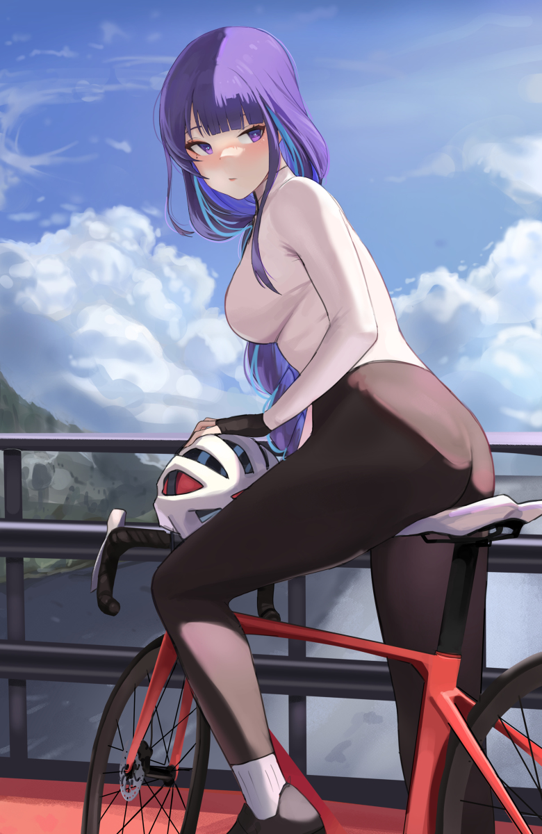 This is a pixiv picture whose title is 雷電将軍.