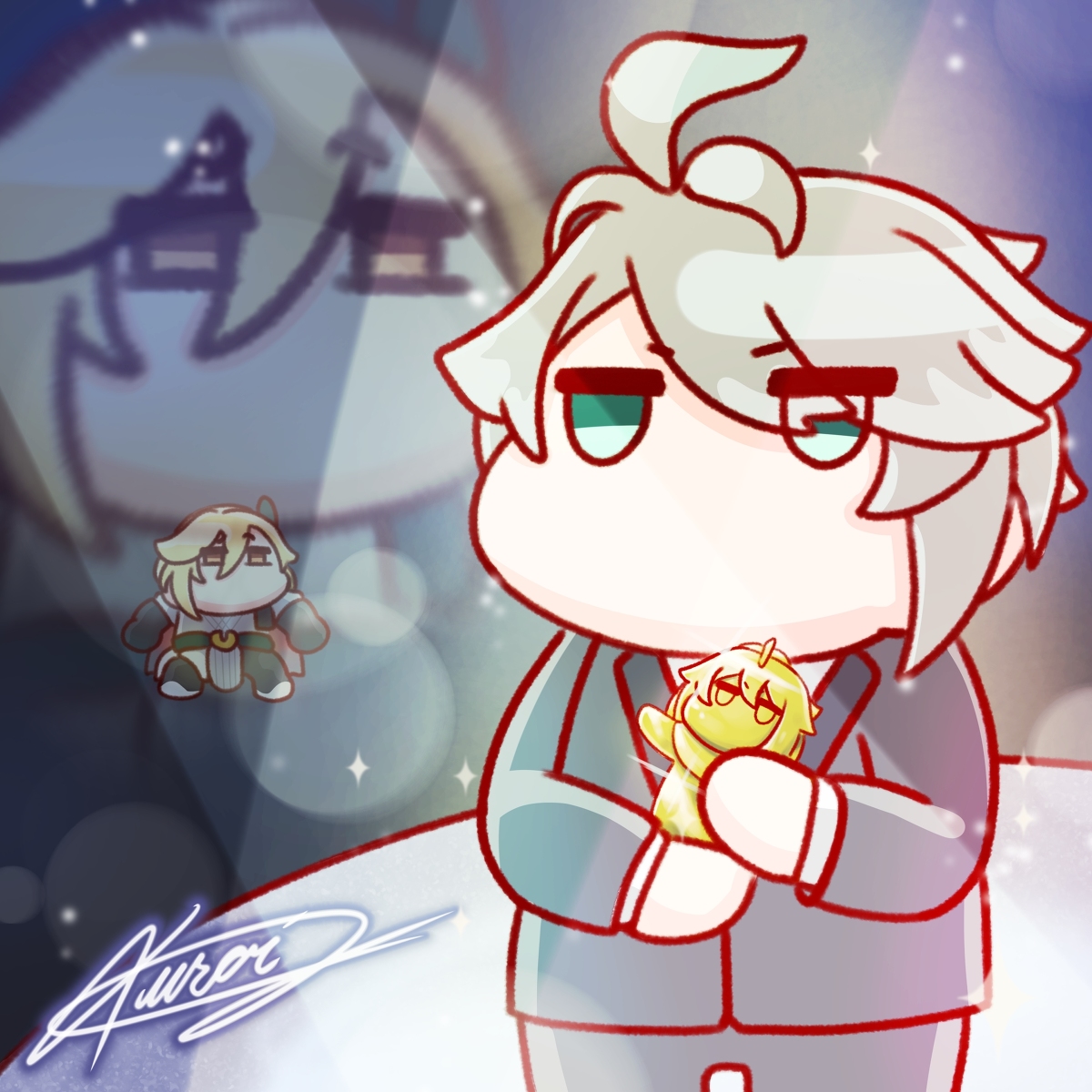 This is a pixiv picture whose title is 👏🏆👏(!?).