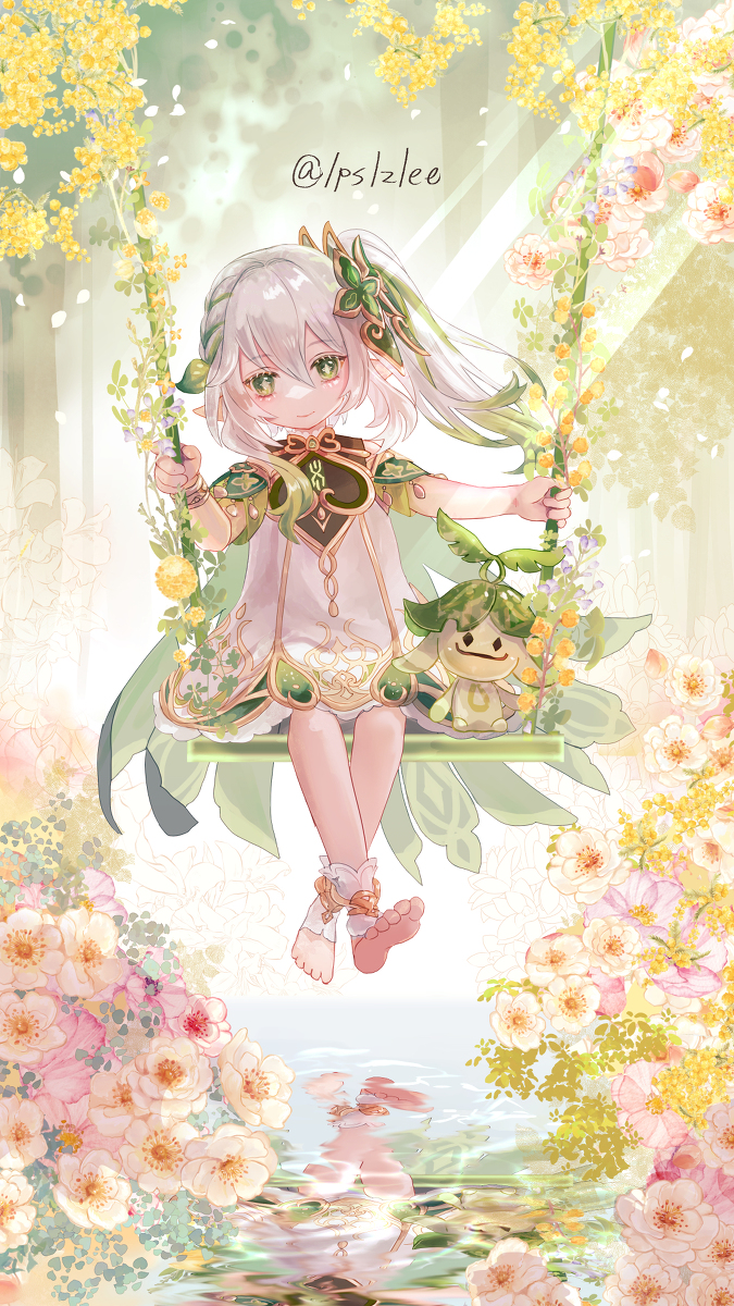 This is a pixiv picture whose title is ナヒーダちゃんとアランナラ.