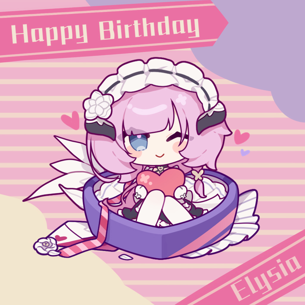 This is a pixiv picture whose title is Happy birthday Elysia.