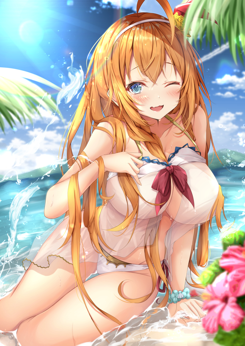 This is a pixiv picture whose title is 水着ペコさん.