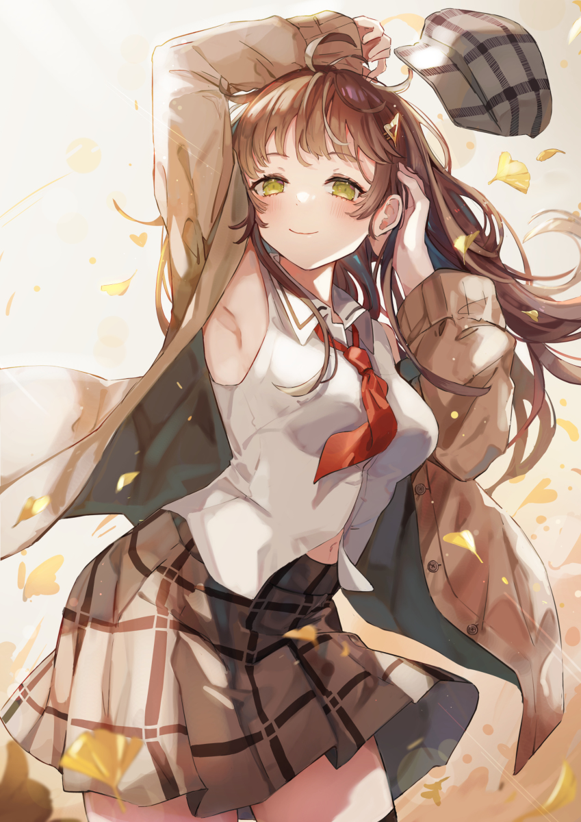 This is a pixiv picture whose title is 秋の風が大きい.
