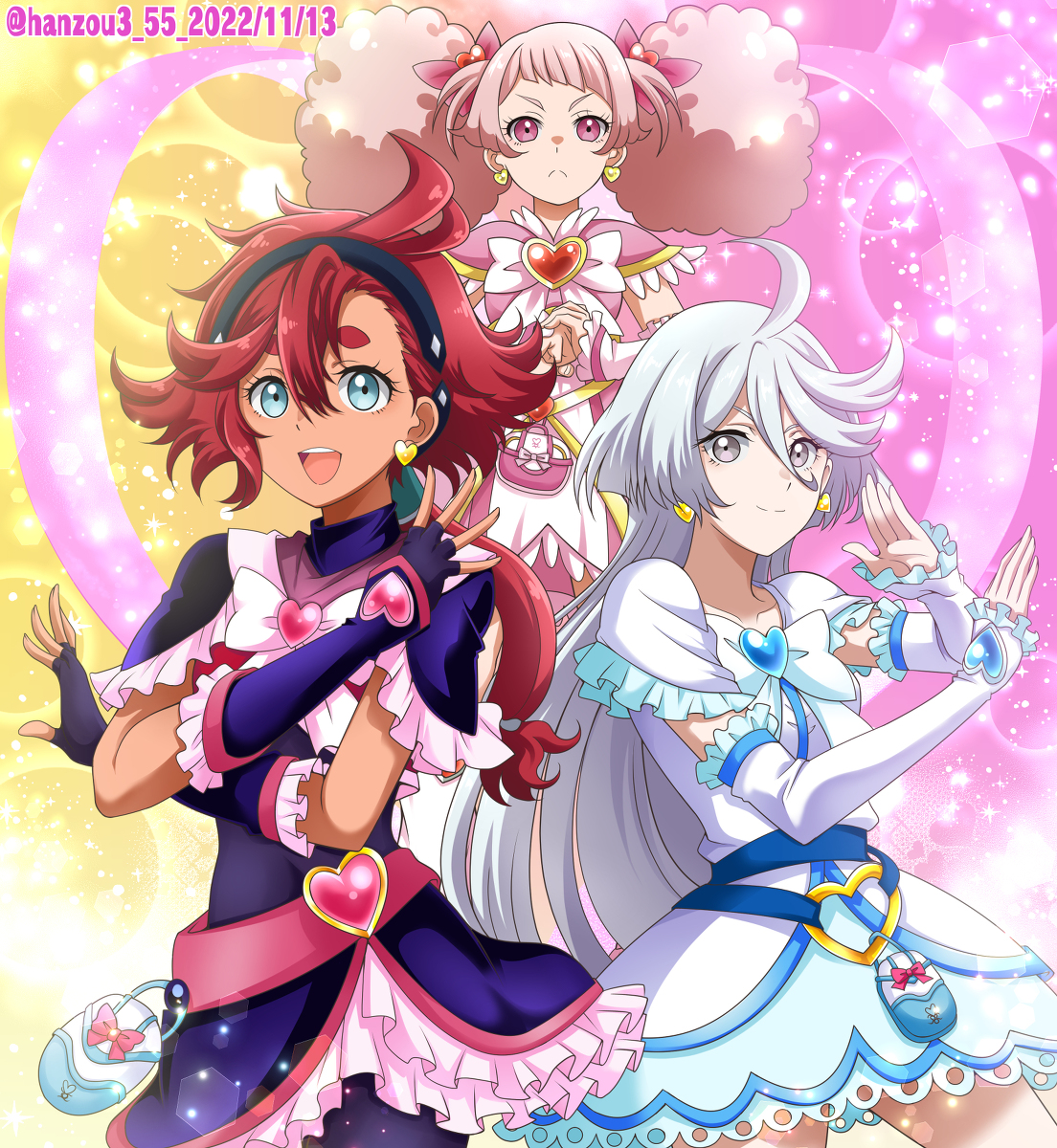 This is a pixiv picture whose title is 水星のプリキュア.