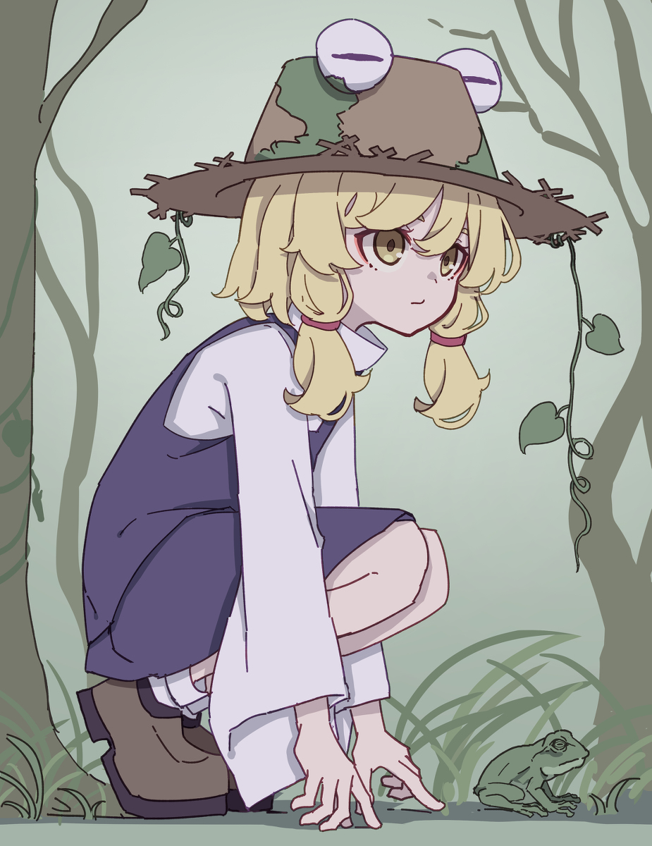 This is a pixiv picture whose title is 諏訪子.