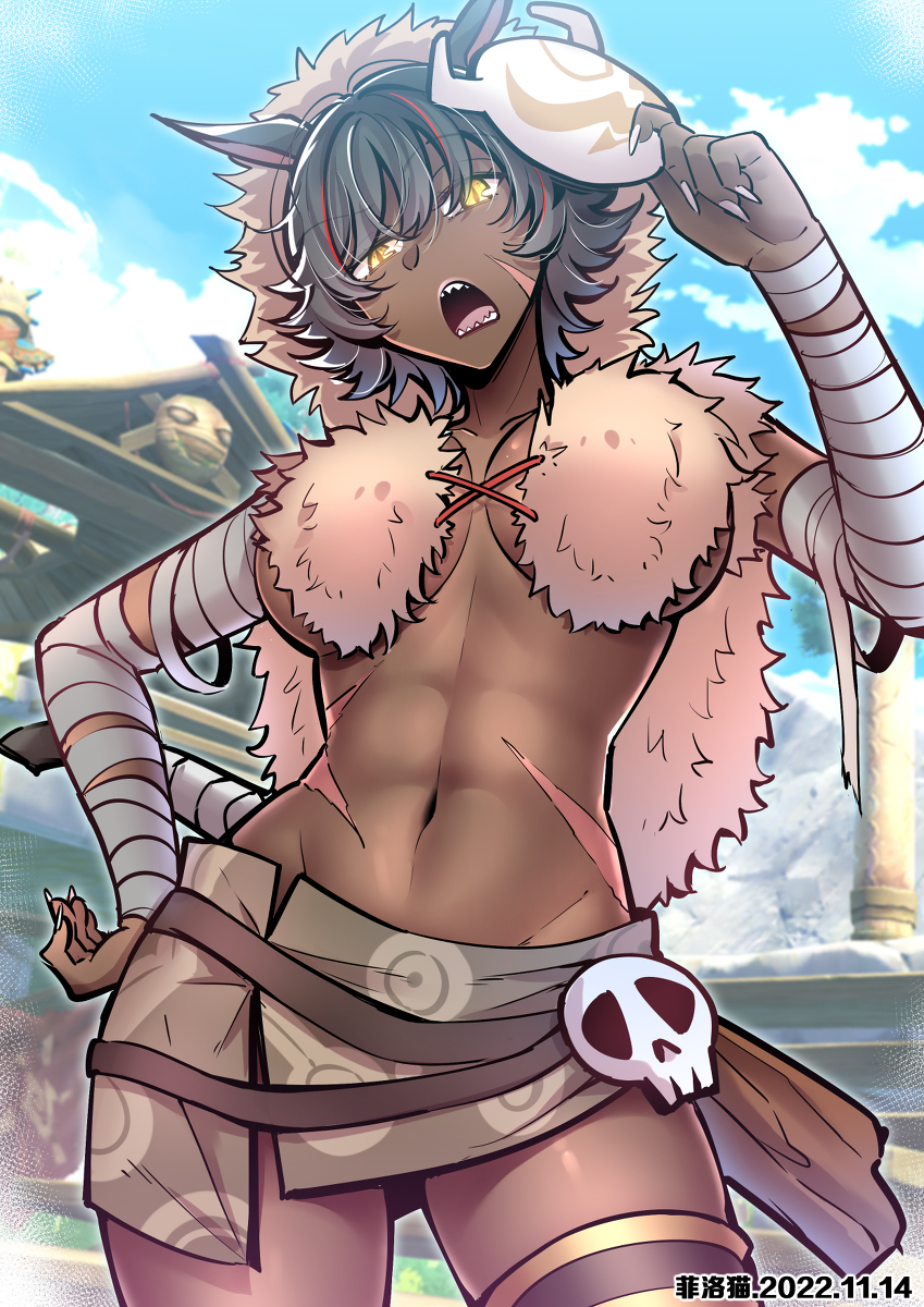 This is a pixiv picture whose title is 丘丘娘~.