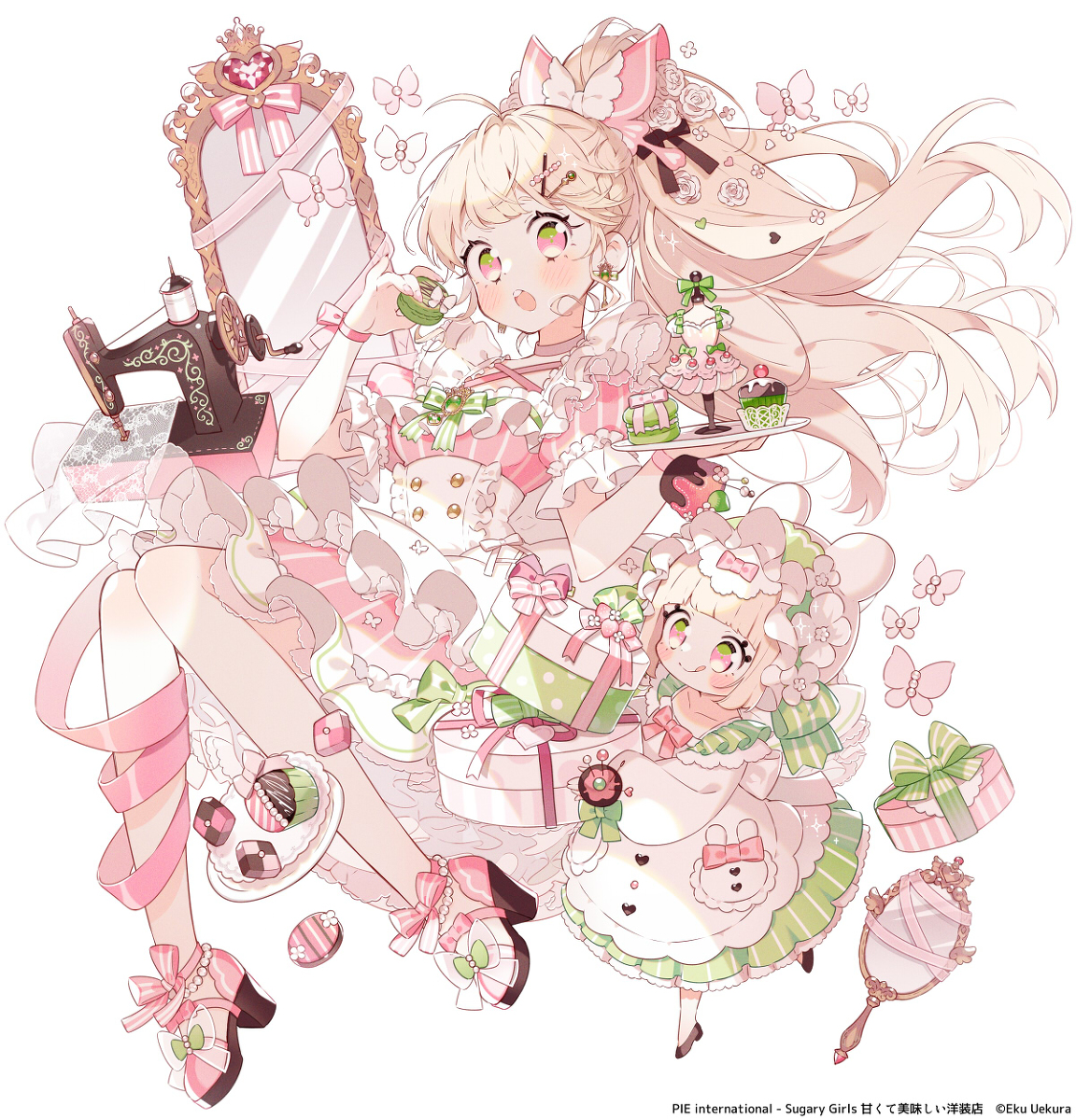 This is a pixiv picture whose title is Sugary Girls −甘くて美味しい洋装店−.